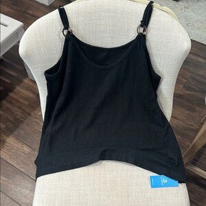 Cupshe Black swing tank top